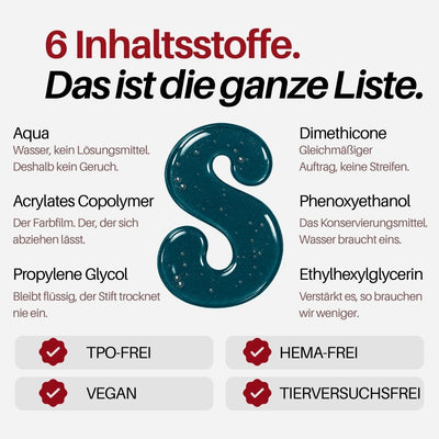 Abyss Nail Pen : 6 Inhaltsstoffe, das ist die ganze Liste