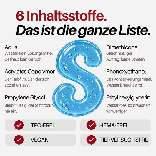 Azure Nail Pen : 6 Inhaltsstoffe, das ist die ganze Liste