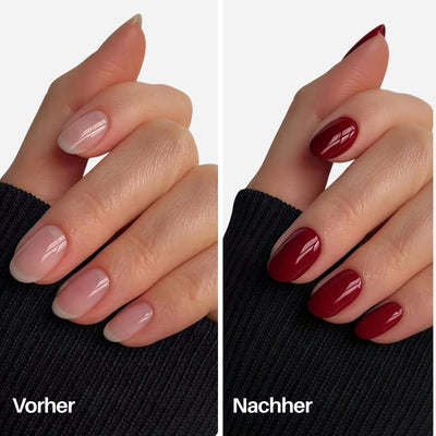 Cherry Nail Pen : Vorher / Nachher auf den Nägeln