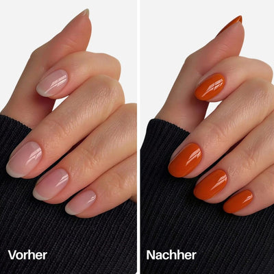 Poppy Nail Pen : Vorher / Nachher auf den Nägeln