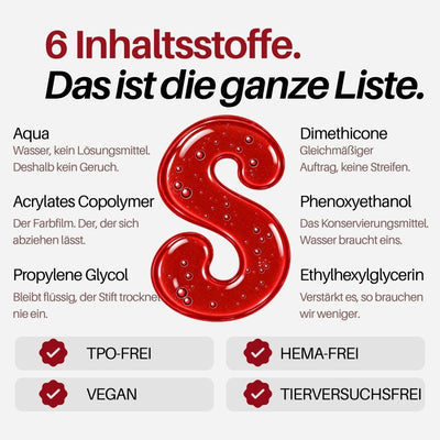 Poppy Nail Pen : 6 Inhaltsstoffe, das ist die ganze Liste