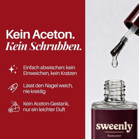 Nagellackentferner : kein Aceton, kein Schrubben