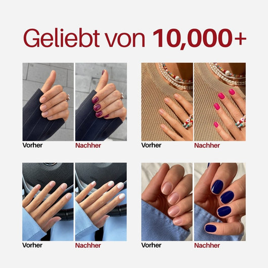 Nagellackentferner : geliebt von über 10.000 Frauen, Vorher / Nachher von Kundinnen