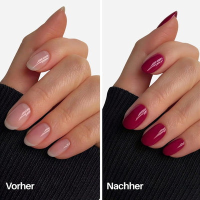 Raspberry Nail Pen : Vorher / Nachher auf den Nägeln