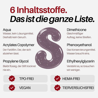 Lavender Nail Pen : 6 Inhaltsstoffe, das ist die ganze Liste