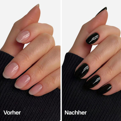 Night Nail Pen : Vorher / Nachher auf den Nägeln