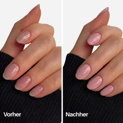 Rosy Nail Pen : Vorher / Nachher auf den Nägeln