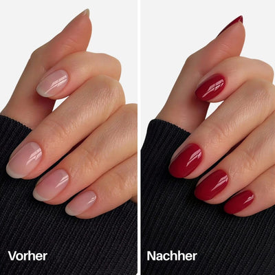 Ruby Nail Pen : Vorher / Nachher auf den Nägeln