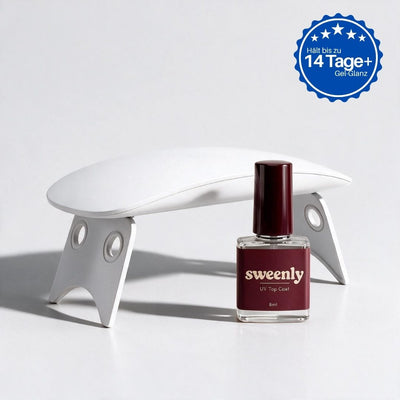 Top Coat : UV-Lampe und Flasche