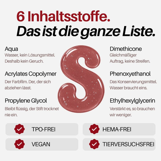 Vintage Nail Pen : 6 Inhaltsstoffe, das ist die ganze Liste